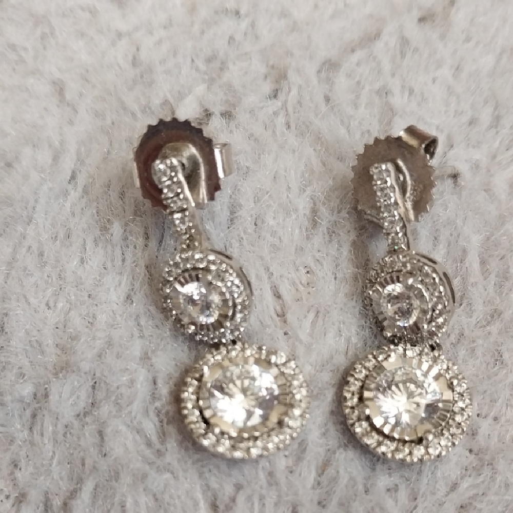 Diamonique Earrings.